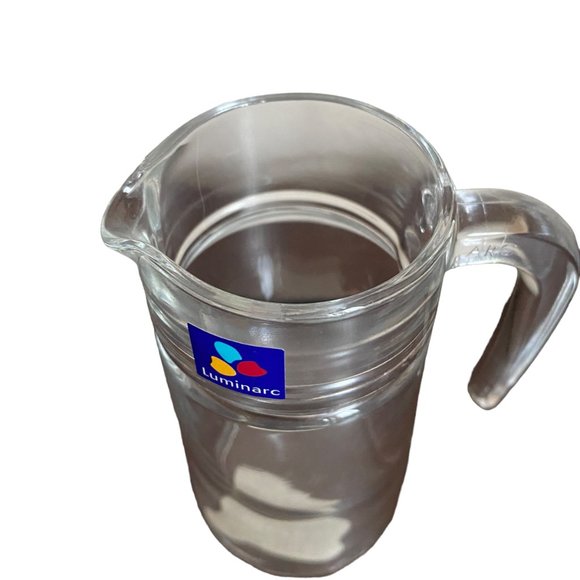 Luminarc Glass Pitcher Creamer 5" Tall Made in France NWT - Picture 7 of 14